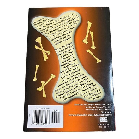 The Magic School Bus The Search for the Missing Bones Paperback Book - Picture 3 of 3